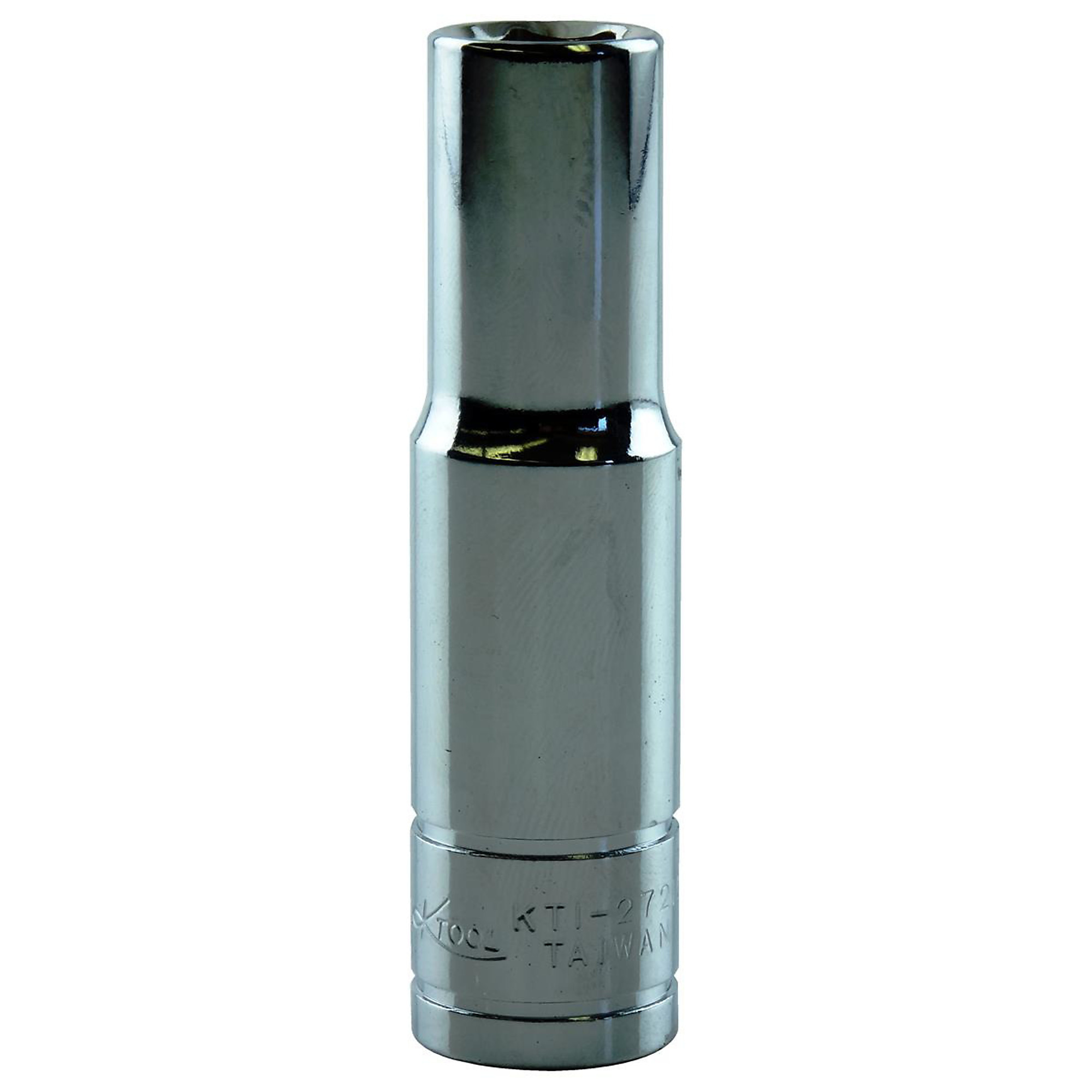 K Tool International Deep Socket — 3/8in. Drive, 8mm, Chrome Vanadium Steel, Model# KTI27208